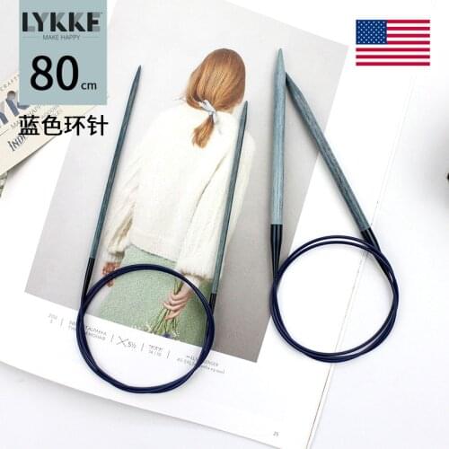 LYKKE INDIGO 32''/80cm fixed circular knitting Needles