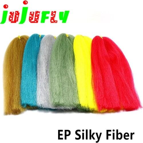 Well combed EP Silky Fiber Durable Streamers Fly Tying Materials Versatile Soft Fibers&Hairs For bass Trout Fishing Flies
