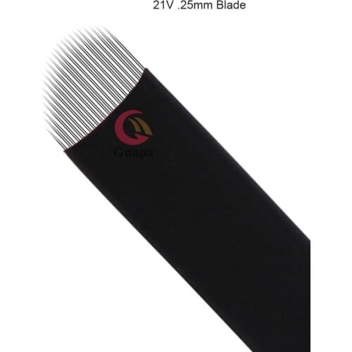 21V Shape Flex Microblading Needle Eyeliner Tattoo Needles 21pins for Tattoo Lamina Tebori Flex Blades V Shape SPMU Needle Blade