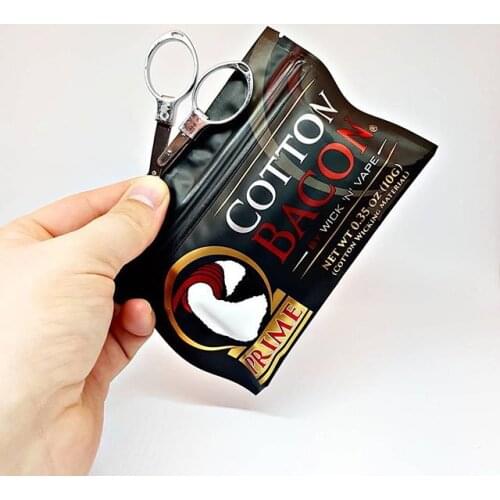 Hot 10Pcs/Bag Cotton Bacon PRIME By Wick 'N' Vape Organic Wicking Material Tasteless RDA RBA RTA RDTA Version New V2 Vape Use