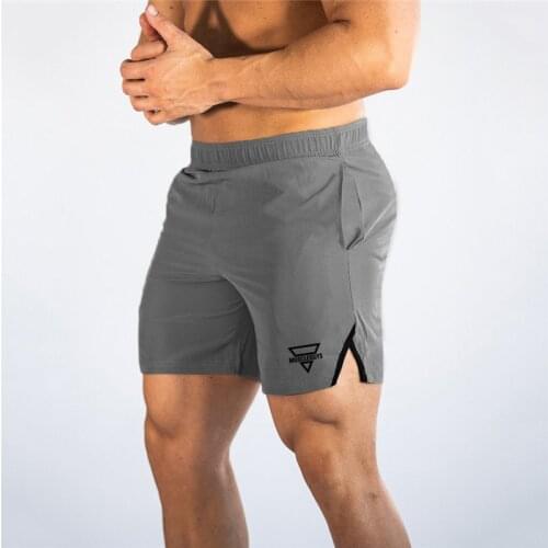 2021 Mens Casual Brand Fashion Gym Training Shorts Men Sports Clothing Fitness Workout Running Quick-drying Compression Shorts