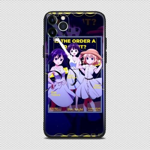 Gochuumon wa Usagi Desu Ka anime For iPhone se 6 6s 7 8 plus x xr xs 11 pro max soft silicone phone case cover shell