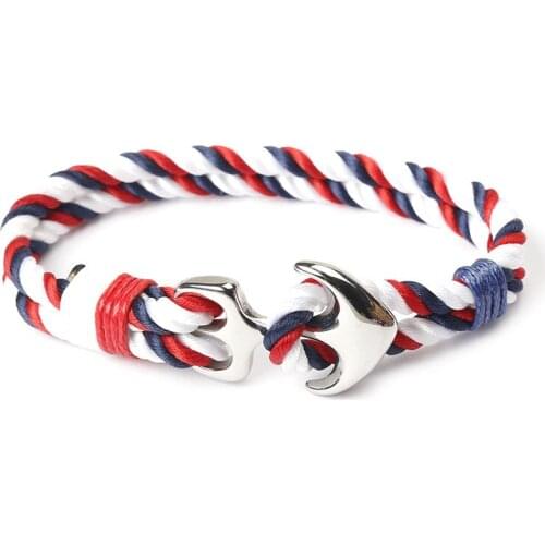 WANGAIYAO new cotton hand-woven fashion anchor bracelet personality color simple and versatile men and women hand jewelry