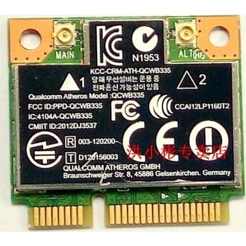 SSEA Wholesale Atheros QCWB335 Wifi Bluetooth 4.0 half Mini pci-e Wireless card for acer /Toshiba / asus /dell