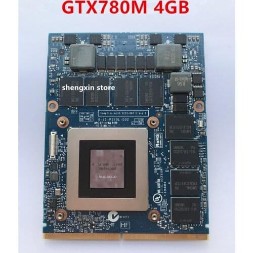 Original GTX 780M GTX780M 4G N14E-GTX-A2 Video Graphic Card For Laptop Dell M17X R5 R4 M18X R2 R3 R4 Display Card
