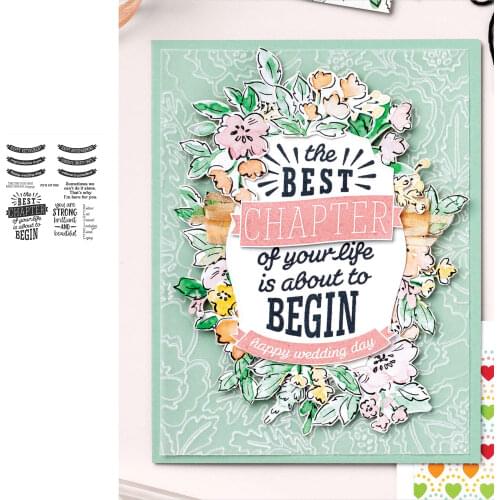 Banner Text Happy Retirement Cutting Dies and Stamps Scrapbook Dariy Decoration Stencil Embossing Template Diy Greeting Card