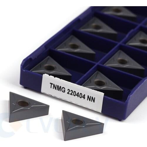 TNMG220404 NN LT10 TNMG220408 CNC Lathe Big Triangle Double Sided Turning Tools Carbide Insert Authentic Cutting Machining Blade
