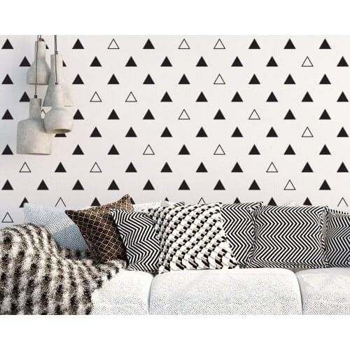 Triangle Set Patterned Special Designed Wall Decals Home Nursery Bedroom Sweet Decor Sweet Vinyl Wall Murals Set Pattern Wm-517