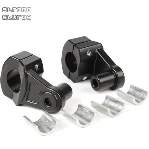 Universal Motorcycle Handlebar Clamps Riser add 5.5cm height for 22mm 28mm Bars Clamp 2 Inch Pivoting For crf yzf Supermoto