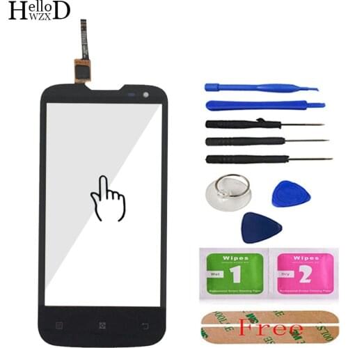 Top Quality Mobile HighScreen A830 For Lenovo A830 Touch Screen Digitizer Front Outer Glass Lens Sensor + Adhesive