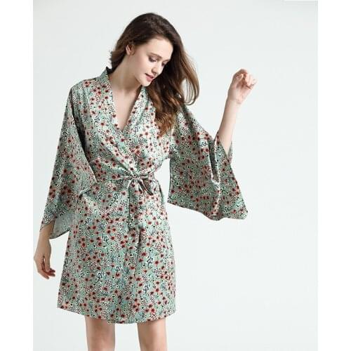 Youhottest Women Sexy Silk Satin Robe Lingerie Night Wear Bathrobe