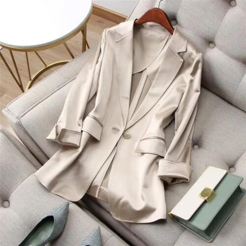 2021 Spring Women New Casual Blazer Vintage Office Lady Autumn Jacket Coat double Breasted Outwear Female Chic Tops