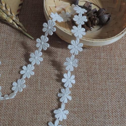 1Yard 90CM Latest Lace Fabric Applique White Lace Fabrics Trim Ribbon Guipure Laces Collar Sewing Trimmings For Clothing YU41