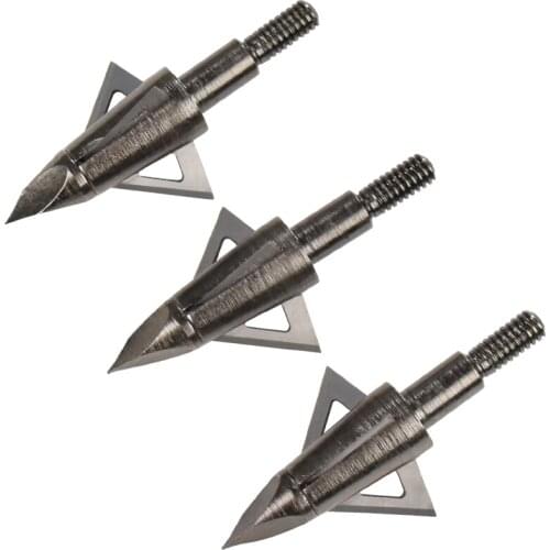 12X Broadhead 100 125 Grain Hunting Beast Arrow Bolt Point Head 3 Blades Archery Bow Outdoor Target Hunting Beast Free Shipping