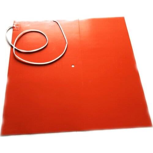 970*1005*1.5mm 220V 4000W Silicone Heater for 3d printe adhesive 1 side 100k thermistor 2000mm lead wire