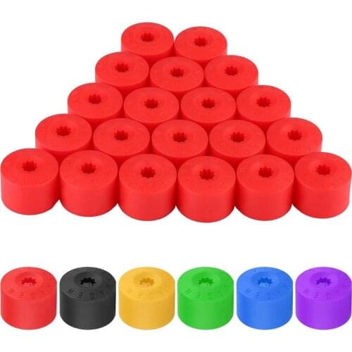 Auto Accessories 20pcs 17mm Nut Car Wheel Auto Hub Screw Protection Anti-theft Cover Cap for VW Car high quality Accessories