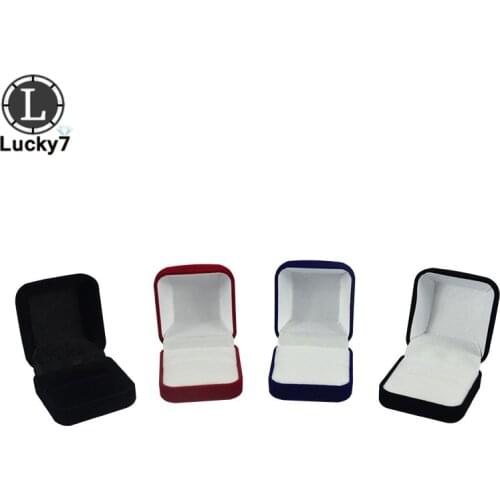 Wholesale 50pcs/Lot Velvet Jewelry Display Storage Box Wedding Ring Valentines Day Gift Organizer Box For Ring