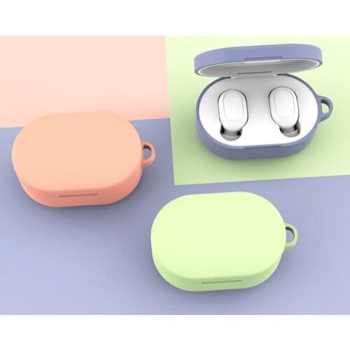 Bluelans Anti-scratch Solid Color Wireless Earphone Protective Case for Redmi AirDots