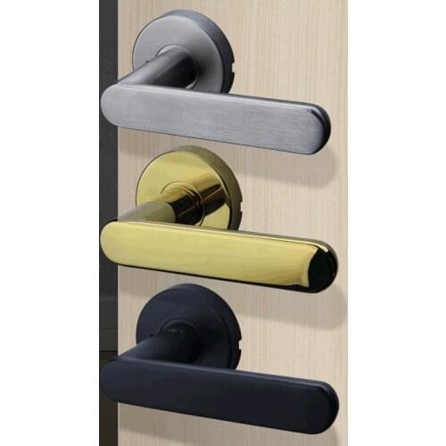 Stainless steel bathroom door lock keyless indoor bedroom bathroom stainless steel lock tongue toilet general handle