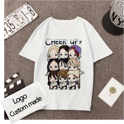 Customized Print T Shirt for Women/Men DIY Your OWN Design Logo or Picture White Cotton T-shirt Short Sleeve Casual tops Tee