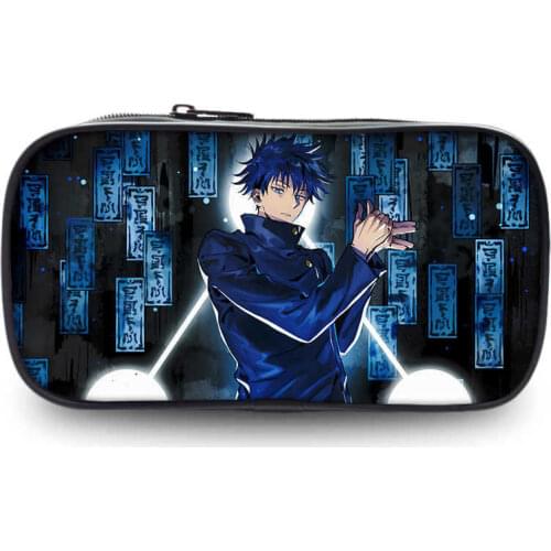 Jujutsu Kaise Cosmetic Cases Home Storage Case Fashion Anime Student Pencil Case Pen Holder Bags Large Capacity Make Up Box