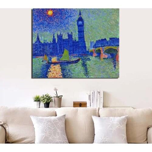 Andre Derain Sunset Scene Wall Art Canvas Painting Posters Prints Modern Painting Wall Pictures For Living Room Home Decoration
