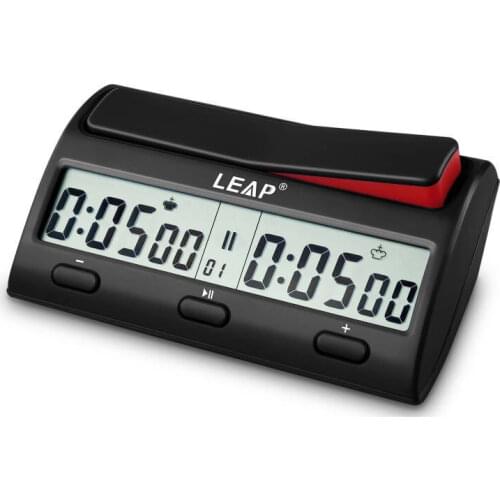 LEAP New Chess Clocks Electronic Alarm Stop Timer Professional Portable Digital Pieces Count Up Down Watch Board Games