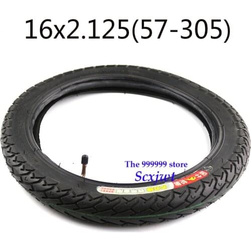 Lightning shipment electric bicycle 16*2.125 inner and outer tires 16x2.125 inch Electric Bicycle tire bike tyre whole sale use