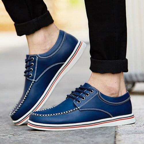 Men Genuine Leather Walking Shoes Lac-up Men Shoes Lightweight Comfortable Breathable Sneakers Tenis masculino Zapatillas Hombre