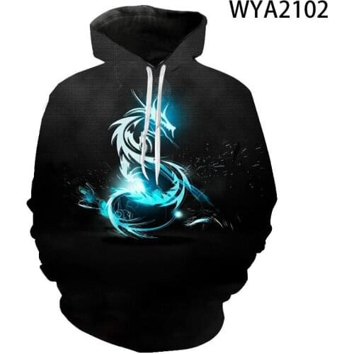 New Animal Series Dragon Hoodies 3D Printed Men Women Children Sweatshirts Pullovers Fashion Pullovers Boy Girl Streetwear Tops
