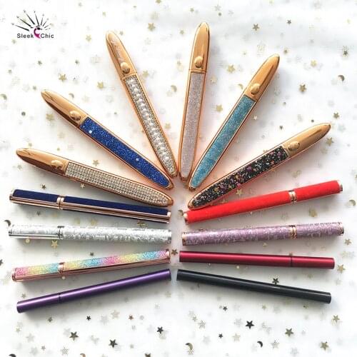 Eyeliner Lash Glue Pen Glitter Magnetic Lashes Eyeliner Eyes Make Up Eyelash Glue Liner Pen Waterproof Wholesale Custom Logo