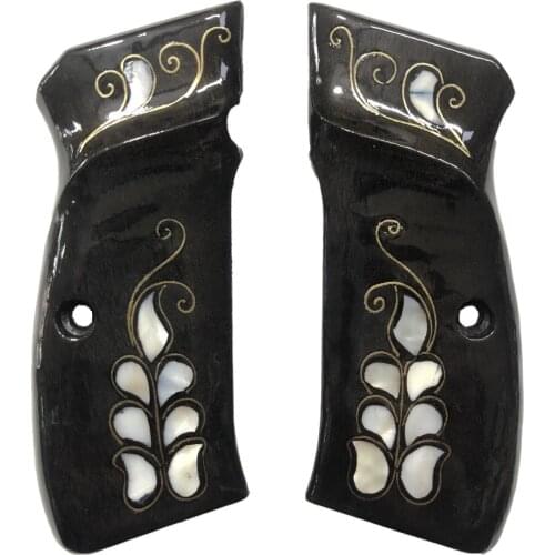 CZ75 Special Series Pearl Inlaid Black Wooden Grip Mod52