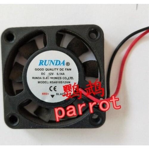 RUNDA RS4010S12VH DC 12V 0.14A 40x40x10mm 2-wire Server Cooling Fan