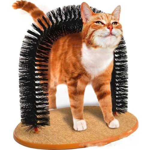 New Kitten Brush Cat Toys Pet Supplies Dog Arch Rubbing Device Kitten Scratching Funny Pet Interactive Training Toy Comfortable