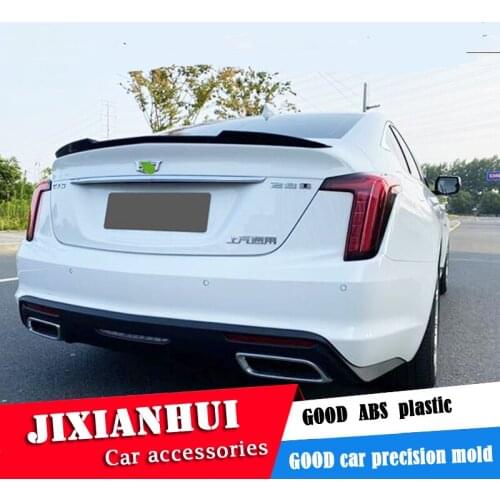 For Cadillac CT5 Spoiler 2018-2020 Cadillac CT5 Spoiler YW ABS plastic Material Car Rear Wing Color Rear Spoiler