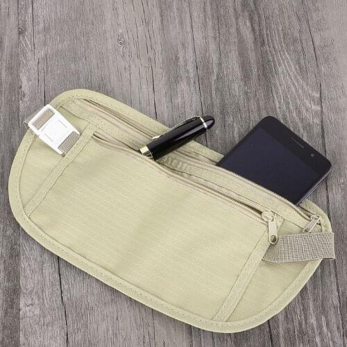 Cloth Travel Pouch Hidden Wallet Passport Money Waist Belt Bag Slim Secret Security Useful Travel Storage Bag