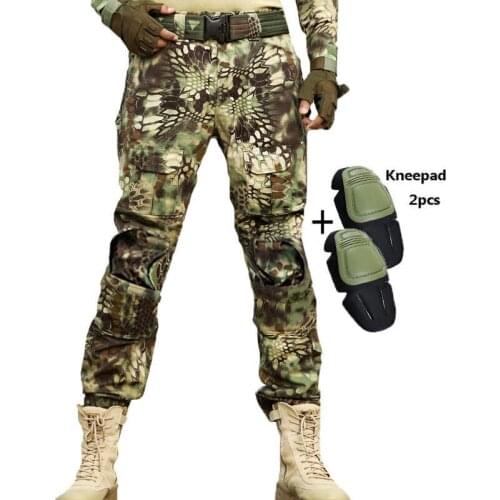 Outdoor Camouflage Pants Tactical Hunting Pants Military Trekking Trousers CS SWAT Army Pants Pantalon Senderismo Commandos Pant
