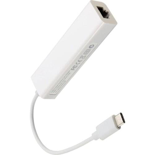 USB-C/TYPE-C to RJ45 Ethernet LAN Internet Cable Adapter for MACBook & TypeC Devices