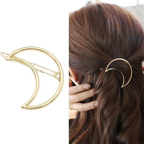 Free Shipping Simple Geometry Triangle Metal Fashion Women Gold Gold Hair Clip Hairpin Clip Hair Wedding Geometry Accessories