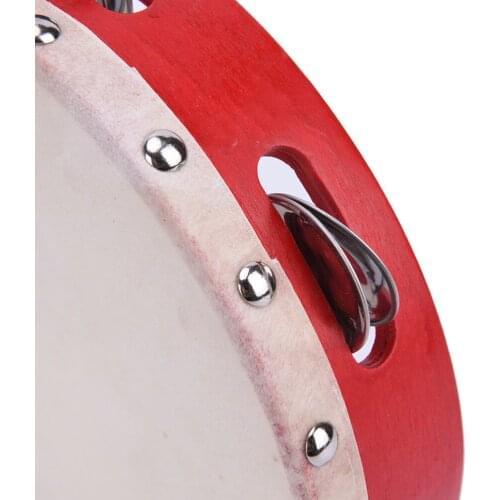 1pcs 20cm Round Percussion Drumhead Hand Held Educational With Head Drum Children Musical toy