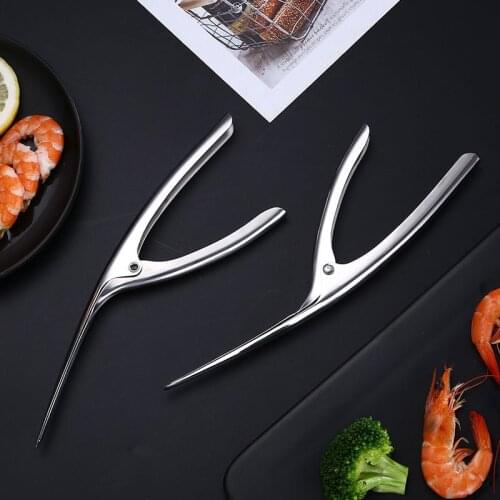 304 Stainless Steel Shrimp Peeler Crayfish Shrimp Peeler Pliers to Shrimp Shell Shrimp Kitchen Gadgets Shrimp Opener