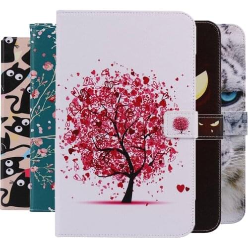 3D Colorful Feather Printing PU Leather case For Samsung Galaxy Tab 4 7.0 SM-T230 T235 T231 Tablet Protective Case+Film