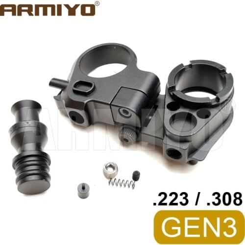 Armiyo Gen3-M ar 15 Tactical Folding Stock Adapter 30mm 1.18" Aluminium Alloy m4 m16 sr25 Series Hunting Accessories