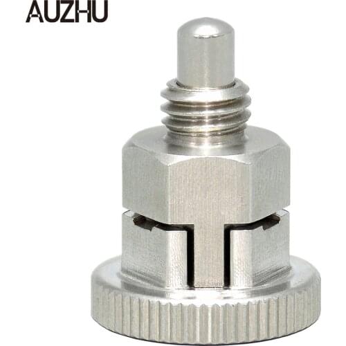 AUZHU PGH -Stainless Steel Indexing Plunger ,Spring Plunger ,Rest Position Knob Screw ,Bolt With Spring Lock Pin ,Dia M6/8/10mm