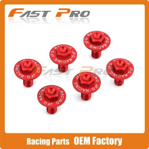 6PCS Front Fork Guard Bolt Screws For HONDA CR125R CR250R 97-07 CRF250R 04-20 CRF250X CRF450R CRF250RX CRF450RX CRF450X CRF450L