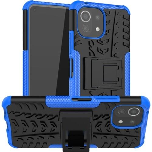 Cover For Xiaomi Mi 11 Lite Case Rubber Bumper Dual Layer Armor Cover For Xiaomi Mi 11 Lite Case For Xiaomi Mi 11 Lite Case 6.55