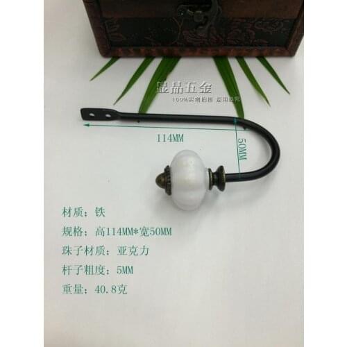 Coathook Black clothes hanging hook Single hook Antique Furniture Hardware hook up Furniture Hook wholesale