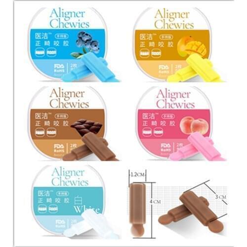 10Box20Pis Dental Aligner Chewies Mouth Tray Seater Clear Invisable Brace Exercise Masseter Muscle 5Flavors