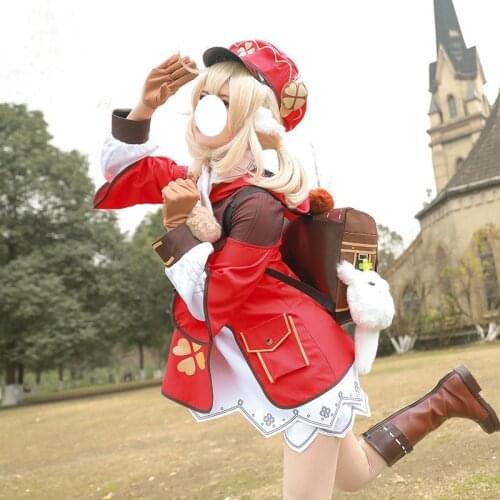 Game Genshin Impact Klee Cosplay Costume Halloween