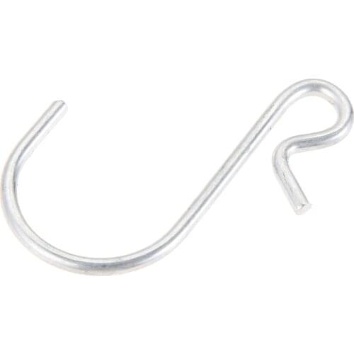 10/50pcs S Shaped Hooks Clasp Stainless Steel Railing S Hanging Storage Hook for Home Kitchen Bathroom Organizer Holder Tools